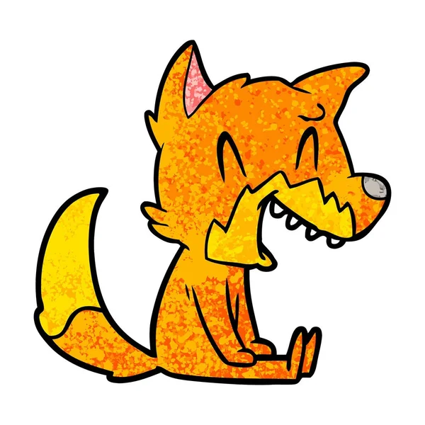 Vektor Illustration Der Fuchs Cartoon Figur — Stockvektor