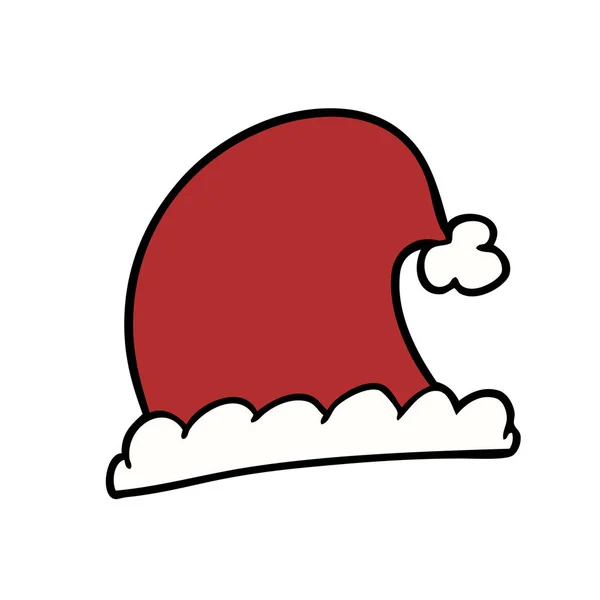 Vektor Illustration Von Cartoon Weihnachtsmütze — Stockvektor