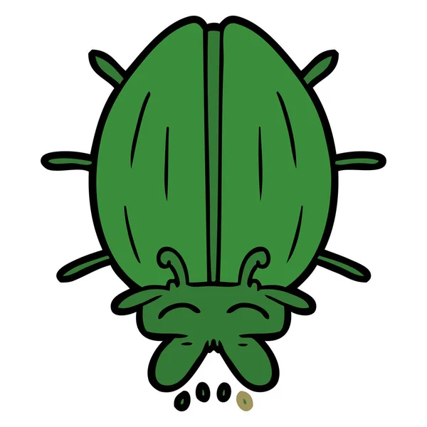 Ilustração Vetorial Bug Bonito Dos Desenhos Animados —  Vetores de Stock
