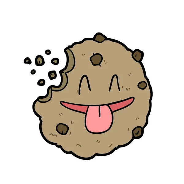 Ilustração Vetorial Cookie Dos Desenhos Animados —  Vetores de Stock