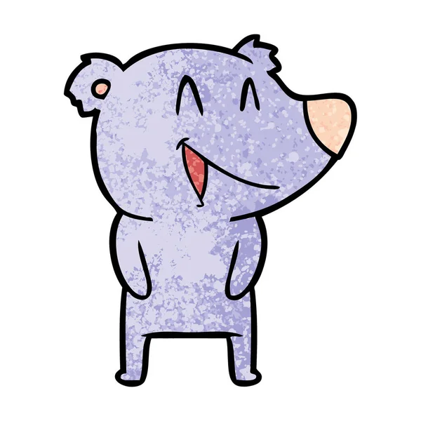 Векторная Иллюстрация Смеющегося Медведя — стоковый вектор