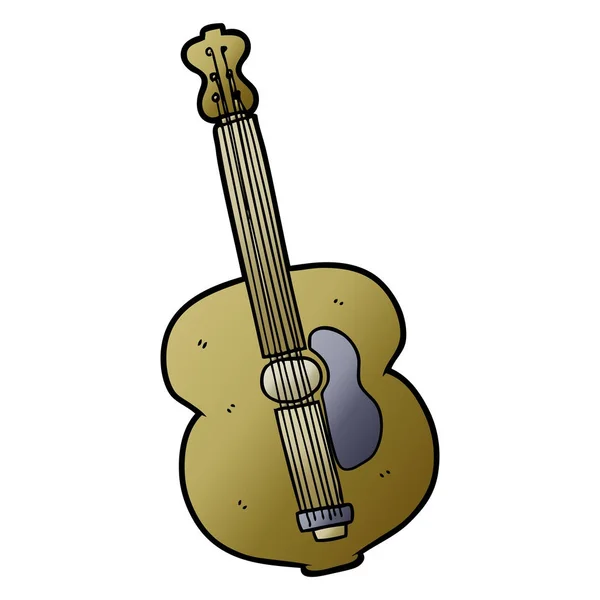 Vector Ilustración Guitarra Dibujos Animados — Vector de stock