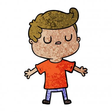 vektör çizim karikatür uzak adam