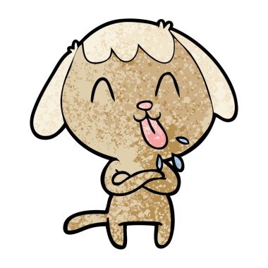 Çizgi film köpeğinin vektör çizimi