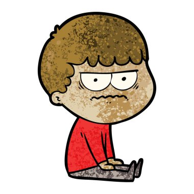 vektör çizim karikatür dostum rahatsız