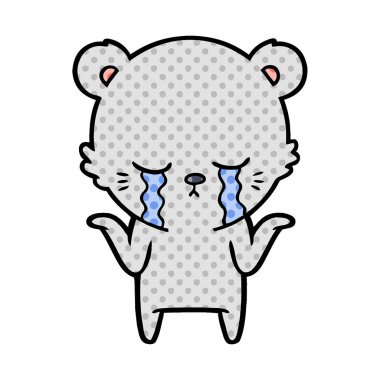 ağlayan ayı çizgi film chraracter