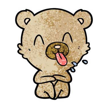 ayı çizgi film karakteri vektör çizim 