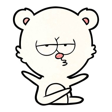 Kutup Ayısı Çizgi Filminin Vektör İllüstrasyonu