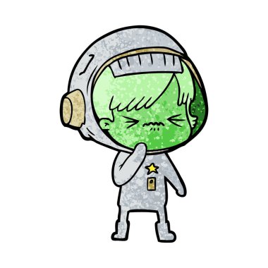 kızgın çizgi film alan kız