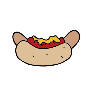 Çizgi film köpeğinin vektör çizimi