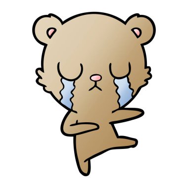 ayı çizgi film karakteri vektör çizim 