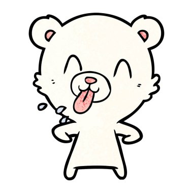 Kutup Ayısı Çizgi Filminin Vektör İllüstrasyonu