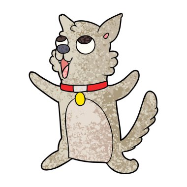 Çizgi film köpeğinin vektör çizimi