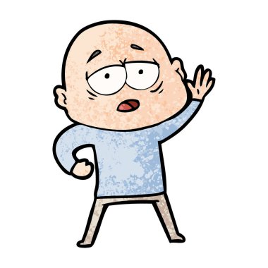 yorgun kel adam çizgi film