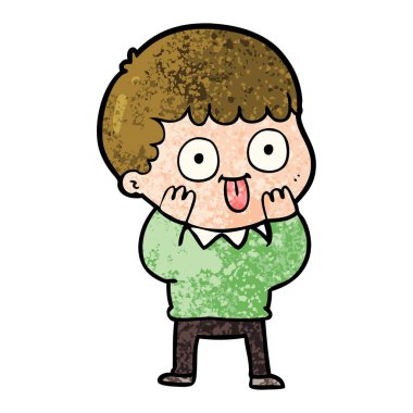  vektör çizim karikatür adam bakıyor