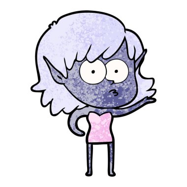 çizgi film şok elf kızı