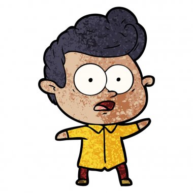  vektör çizim karikatür bakan adam