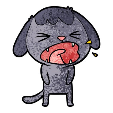 Çizgi film köpeğinin vektör çizimi