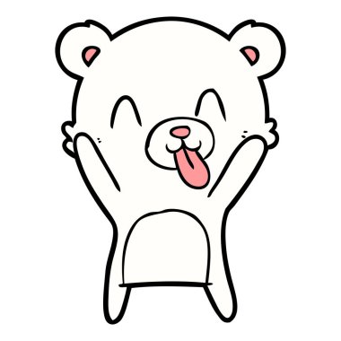 Kutup Ayısı Çizgi Filminin Vektör İllüstrasyonu