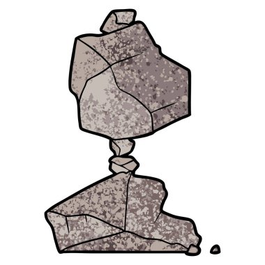 Çizgi film kayalarının vektör çizimi