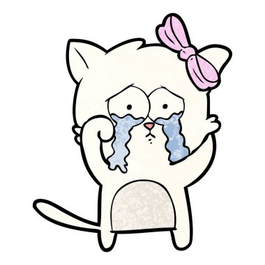 Çizgi film kedisinin vektör çizimi