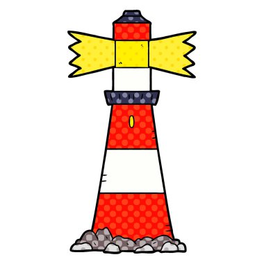 vektör çizim karikatür deniz feneri