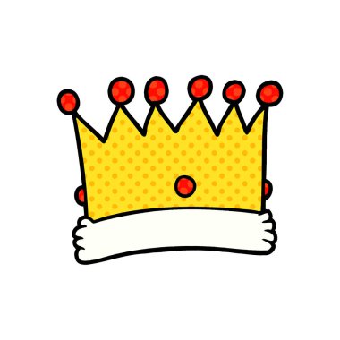 çizgi film taç vektör çizim