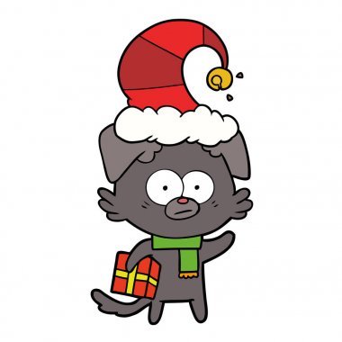 gergin köpek karikatür hediye ile