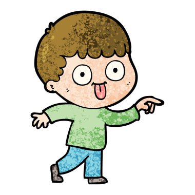  vektör çizim karikatür adam bakıyor