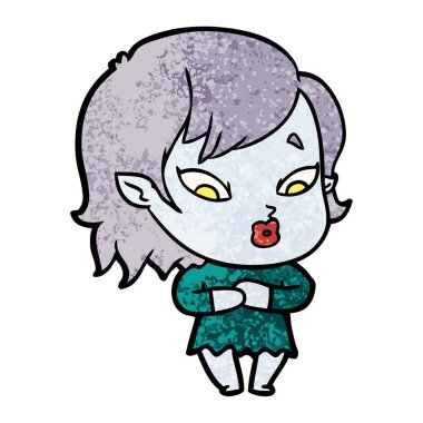 sevimli çizgi vampir kız