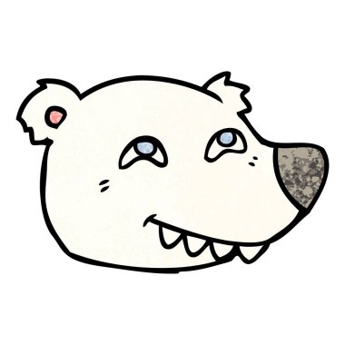 karikatür polar bear yüz