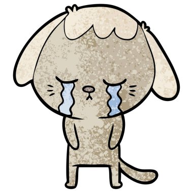 şirin köpek yavrusu ağlayan çizgi film