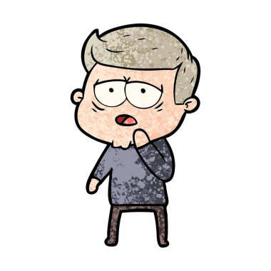 vektör çizim karikatür adam