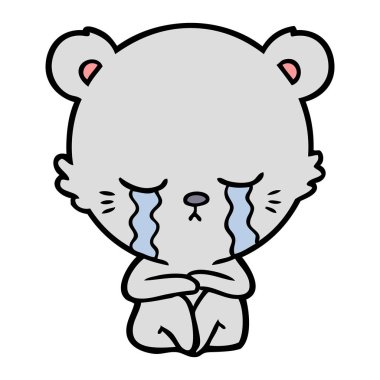 ağlayan ayı çizgi film chraracter