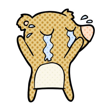 ağlayan ayı çizgi film chraracter