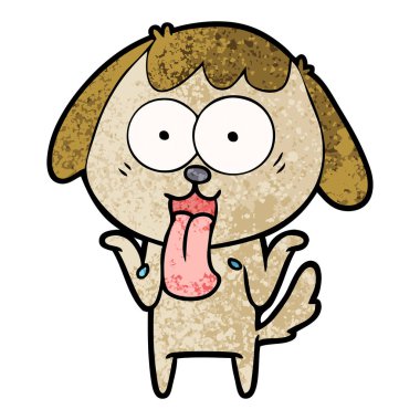 Çizgi film köpeğinin vektör çizimi