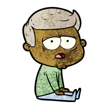 vektör çizim karikatür adam