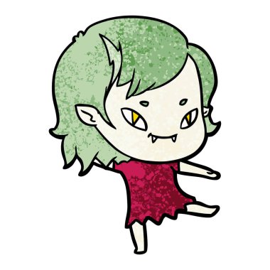 çizgi film dostu vampir kız