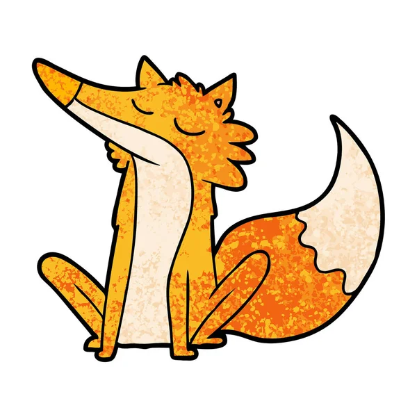 Vectorillustratie Van Fox Stripfiguur — Stockvector