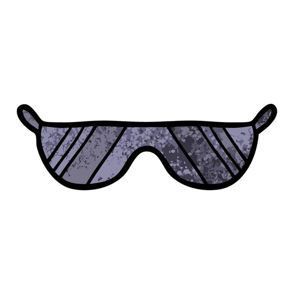 Vector Illustration Cartoon Sunglasses — Stock Vector