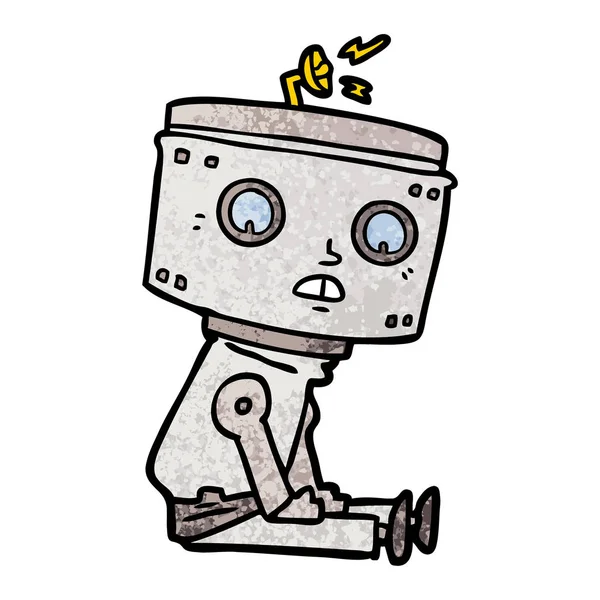 Ilustración Vectorial Del Robot Dibujos Animados — Archivo Imágenes Vectoriales