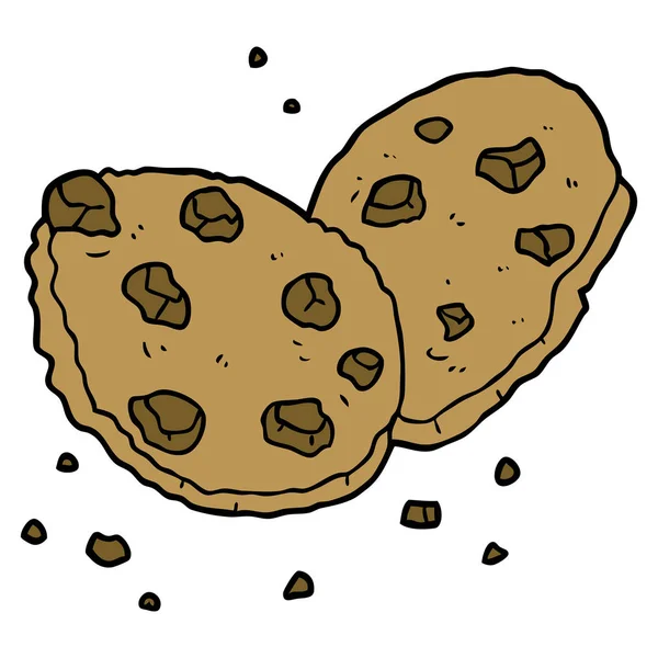 Ilustração Vetorial Cookies Desenhos Animados — Vetor de Stock