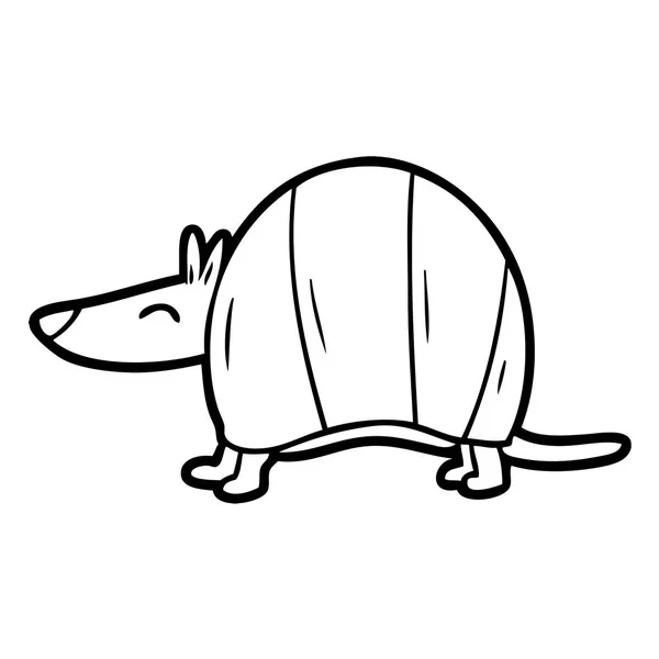 Illustration Vectorielle Caricature Armadillo — Image vectorielle
