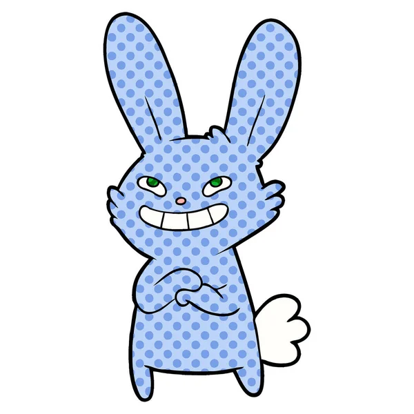 Illustration Vectorielle Lapin Dessin Animé Mignon — Image vectorielle