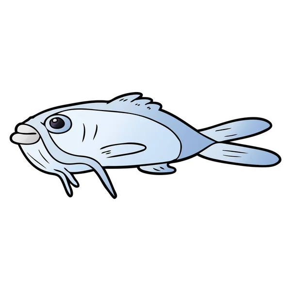 Vector Illustration Cartoon Catfish — Stock Vector
