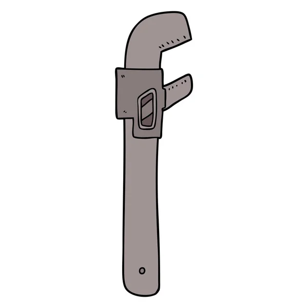 Cartoon Wrench Vector Illustration — Stock Vector