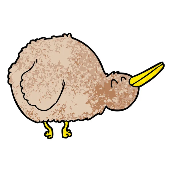 Ilustração Vetorial Pássaro Kiwi Desenhos Animados — Vetor de Stock