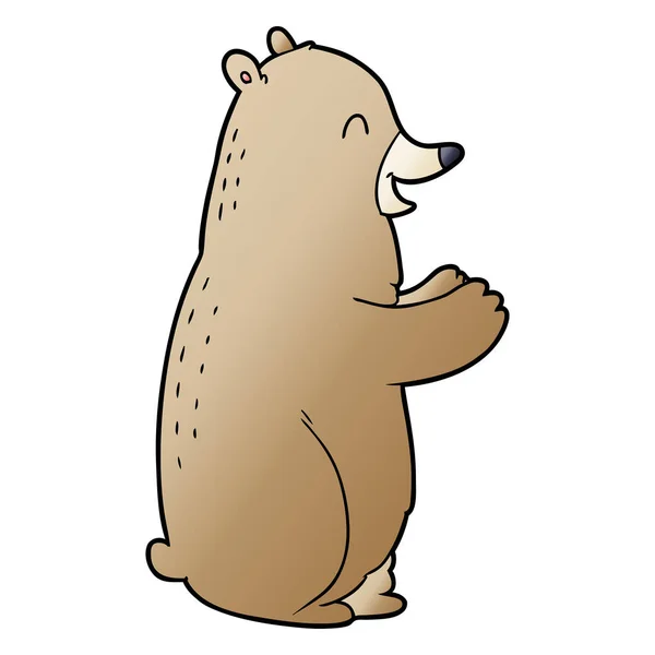 Векторная Иллюстрация Мультяшного Медведя — стоковый вектор