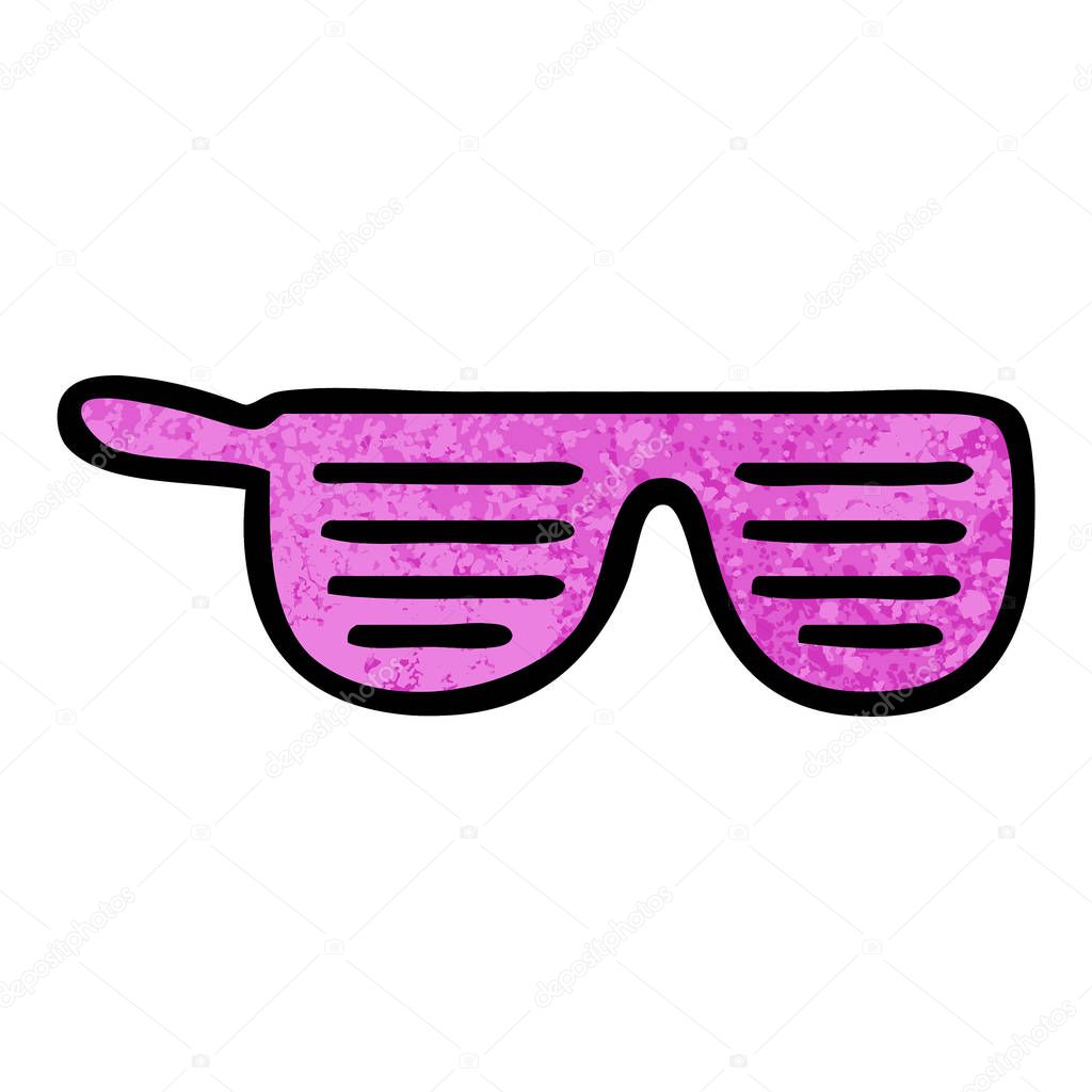 Vector Ilustración Gafas Sol Dibujos Animados Vector de stock por