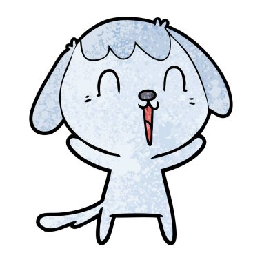 Çizgi film köpeğinin vektör çizimi